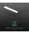 120cm 36W vandtæt komplet LED armatur - IP65, 120lm/W, CREE Chip, 6500K, 6 års garanti