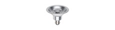 BA15d AR70 9W dæmpbar LED pære, 12V - 510lm, 35 grader, grå kabinet