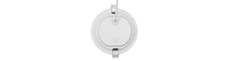 12W Dure 3 indbygningspanel - CCT, IP54, Ø14,5cm, hvid kant, 110 grader, rund