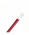 20m 1,2mm² kabel rød/sort - 2-ledet (16AWG), 12V-24V, til LED strip