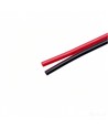 100m 1,2mm² kabel rød/sort - 2-ledet (16AWG), 12V-24V, til LED strip