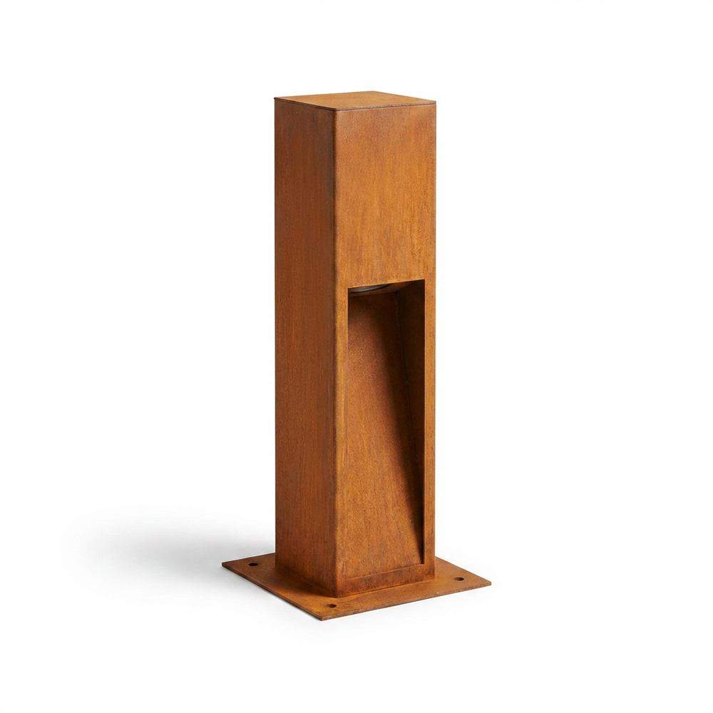 Corten havelampe - 50cm, 12W, IP65 udendørs, inkl. lyskilde - Kulør : Varm