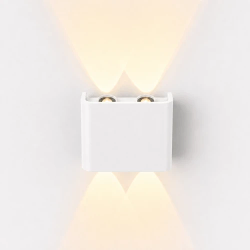 4W Luna op/ned væglampe - IP54 udendørs, CCT, 3 lyskulører, hvid, inkl. LED
