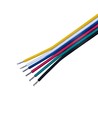 20m 1,2mm² RGBCCT kabel - 6-ledet (16AWG), 12V-24V til LED strip