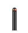 5m Kabel rød/sort, sort rund - 2x0,35mm², 12V-24V, til LED strip