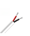 20m Kabel rød/sort, hvid rund - 2x0,35mm², 12V-24V, til LED strip