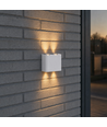 4W Luna op/ned væglampe - IP54 udendørs, CCT, 3 lyskulører, hvid, inkl. LED