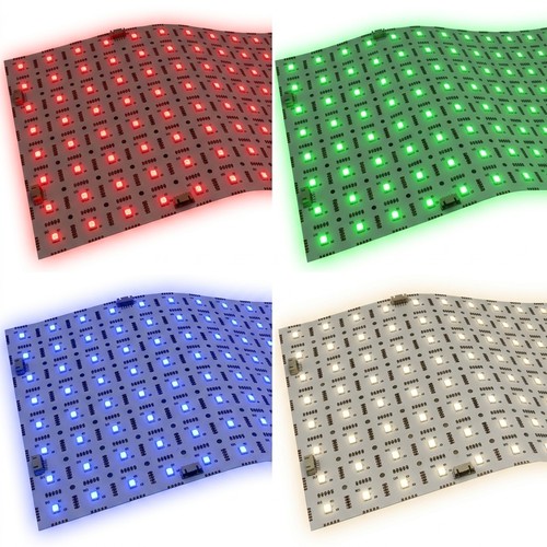 Foldbar LED Ark RGB+NW RA95 - 24V DC, IP20, 49x24, 45W
