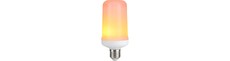 E27 5W LED pære med flammeeffekt - 14cm, 1500K, flicker flame effect