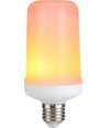 E27 5W LED pære med flammeeffekt - 14cm, 1500K, flicker flame effect