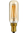 E14 4W dæmpbar LED rørpære - 8,5cm, 2200K, Gold, filament