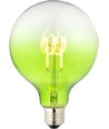 E27 4W dæmpbar LED filament pære - G125, Flex Globe, Grøn, 140lm