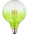 E27 4W dæmpbar LED filament pære - G125, Flex Globe, Grøn, 140lm