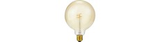 E27 4,2W Slim Flex Filament G125 - 470lm, dæmpbar, 2200K, gyldent glas