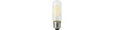 E27 5W dæmpbar LED rørpære - 9,5cm, 470lm, mat glas, filament