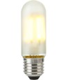 E27 5W dæmpbar LED rørpære - 9,5cm, 470lm, mat glas, filament