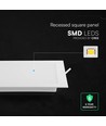 18W kvadratisk LED indbygningspanel - CCT, Backlit, CREE chip, 6 års garanti