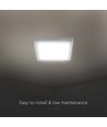 18W CCT LED loftlampe kvadratisk - 3-i-1 farvevalg, Cree chip, 6 års garanti