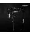 1,54W Solcelle havespot med spyd - 5,5V, IP54, 3000K, 2200mAh batteri