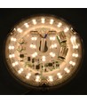 10,1cm / 18W Dæmpbar LED indsats med linser - Flicker free, erstat G24, cirkelrør og kompaktrør