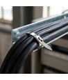 100x Rustfri Kabelbindere / Kabelstrips - 4,6 x 200 mm, Stål, 100 stk.