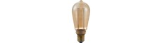 E27 3,5W dæmpbar LED pære - ST64, Vintage Rustika, 1800K, guld glas, 100lm