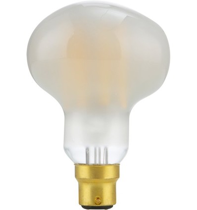 BA22d 6W dæmpbar LED Hammerhead pære - R83, 550lm, 2700K, mat spejlglas