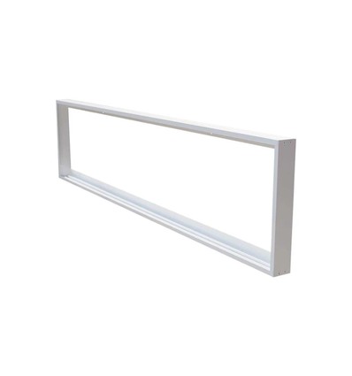 Outlet: Ramme til 120x30 LED panel - Samlesæt, hvid kant