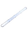 120cm Industri armatur - Til 2x 120cm T8 LED rør, IP65 vandtæt, Gennemfortrådet