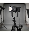 200W Projektør til foto og video - Flickerfri, justerbar kulør / lysstyrke, Display, inkl. fjernbetjening, 5m ledning