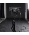 200W Projektør til foto og video - Flickerfri, justerbar kulør / lysstyrke, Display, inkl. fjernbetjening, 5m ledning