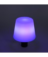 Opladelig RGB LED flaskelampe - Hvid, inkl. fjernbetjening, IP54 udendørs