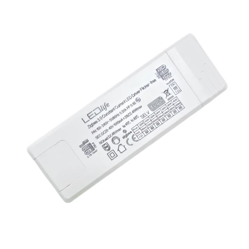40W / 700-1000mA CCT driver til LED panel - 20-40V, Zigbee, Hue kompatibel, 5 års garanti, CCT justerbar