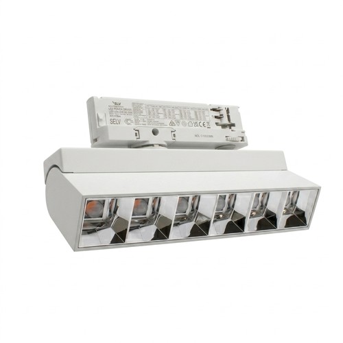 36W 3-faset RA92 LED lysskinne - 23,5 cm, Hvid, Justerbar
