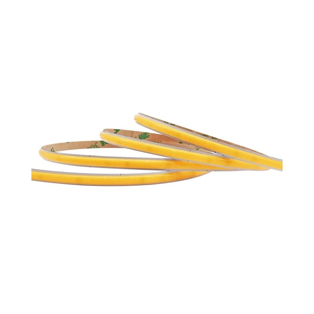 5m 6W/m CCT COB-LED strip, RA92 - 24V DC, IP20, 608 LED pr. meter, 5mm bred - Kulør : CCT (Varm til Kold Hvid)