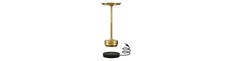Opladelig LED bordlampe med trådløs opladning - Guld, touch dæmpbar, CCT, IP54