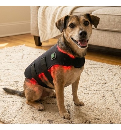 Lysterapi vest til hund eller kat - Infrarød, 10W, med batteri, 52 x 30 cm