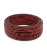 100m Kabel rød/sort - 2x0,35mm², 12V-24V, til LED strip