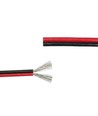 10m Kabel rød/sort - 2x0,35mm², 12V-24V, til LED strip