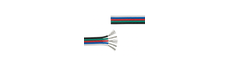 10m RGBW Kabel - 5x0,35mm², 12V-24V, til LED strip