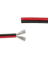 5m 1,2mm² kabel rød/sort - 2-ledet (16AWG), 12V-24V, til LED strip