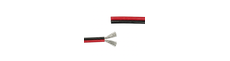 10m 1,2mm² kabel rød/sort - 2-ledet (16AWG), 12V-24V, til LED strip