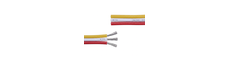 5m 1,2mm² CCT kabel - 3-ledet (16AWG), 12V-24V til LED strip
