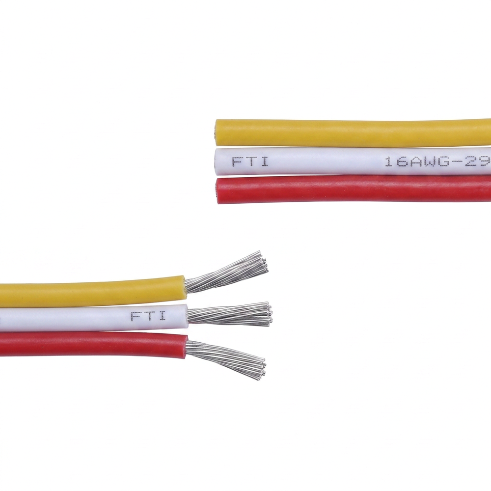 20m 1,2mm² CCT kabel - 3-ledet (16AWG), 12-24V til LED strip billede