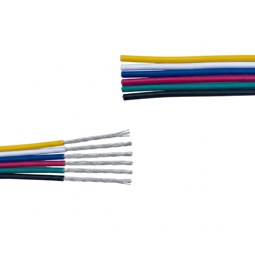 5m RGB+CCT-kabel til LED strip - 6x0,35 mm², 12/24V