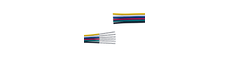 10m RGBCCT Kabel - 6x0,35mm², 12V-24V, til LED strip