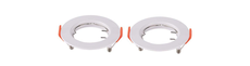 2 pak MR16/GU10 Downlight kit - Uden lyskilde, Blank hvid, Hul: Ø6,3 cm, Mål: Ø8 cm