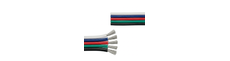 20m 1,2mm² RGBW kabel - 5-ledet (16AWG), 12V-24V til LED strip