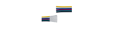 20m 1,2mm² RGBCCT kabel - 6-ledet (16AWG), 12V-24V til LED strip