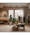 3-faset GU10 skinnespot Madara Altro - Sort, Uden lyskilde